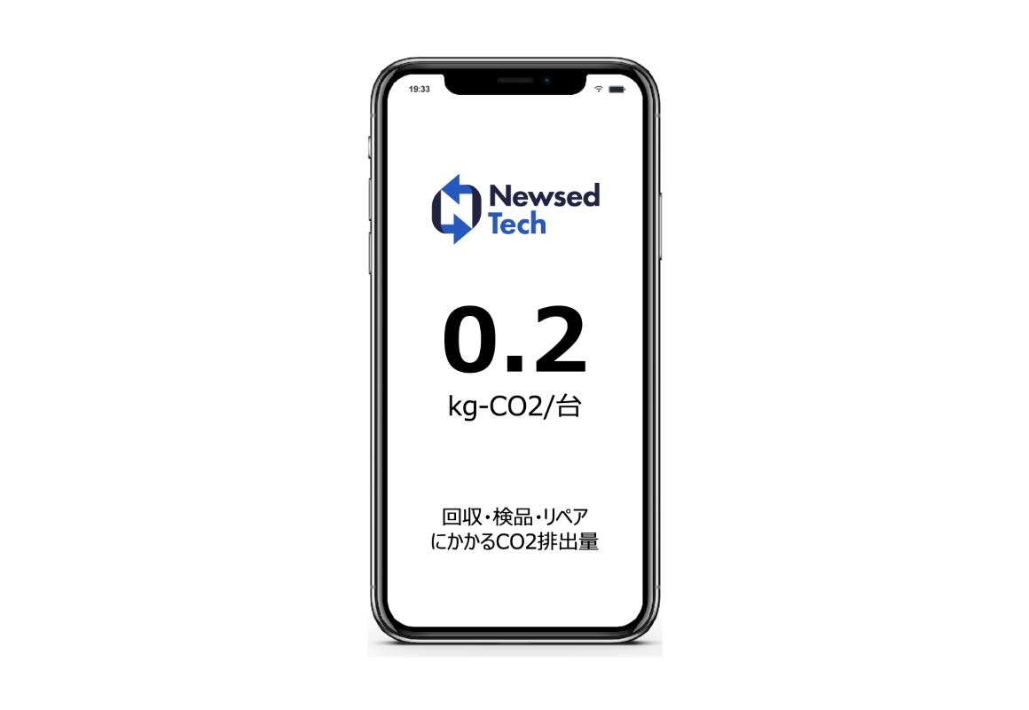 中古スマホのライフサイクルCO2排出量